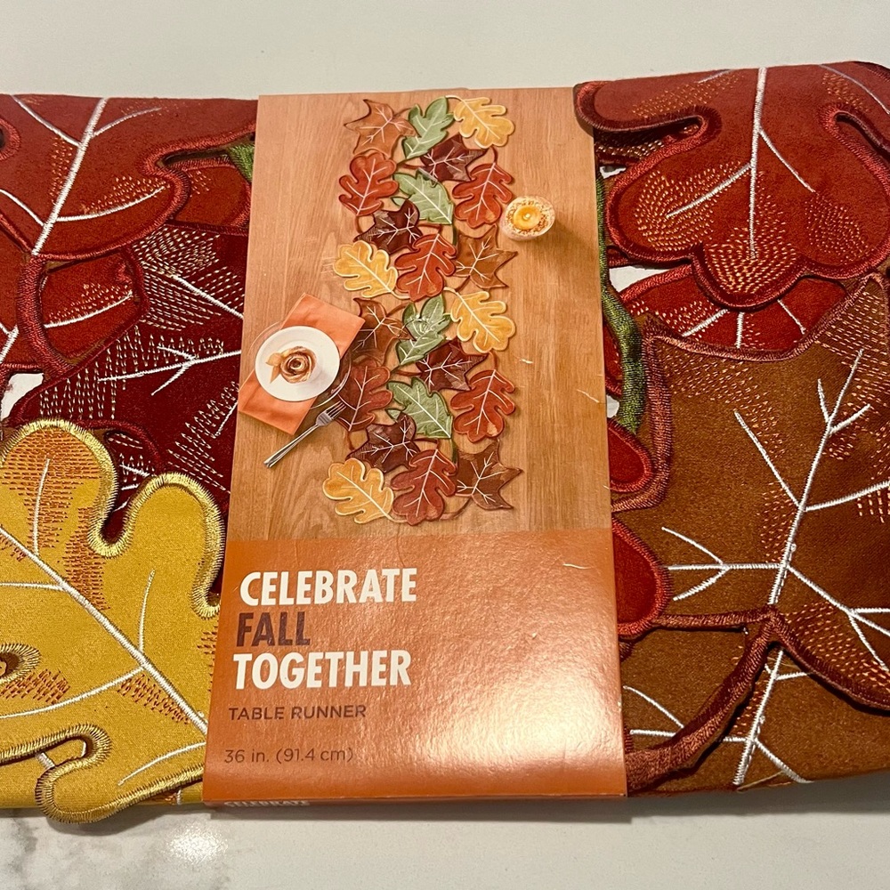 Celebrate Fall Together 36” Table Runner